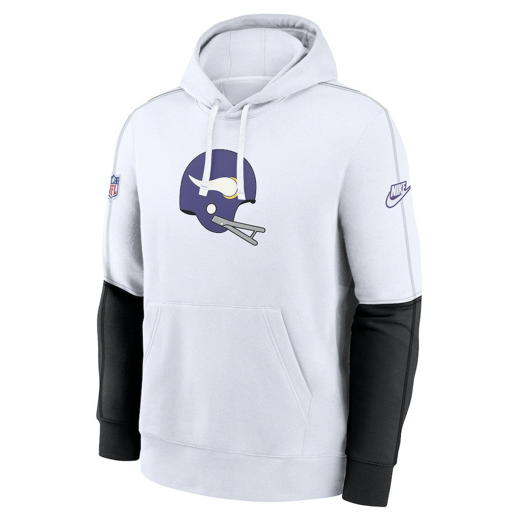 Minnesota Vikings Alternate Logo Club Pullover Hoodie - White on sale