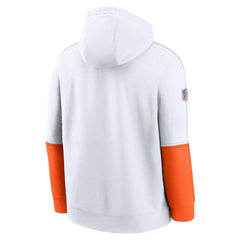 Cleveland Browns Throwback Logo Club Tri-Blend Pullover Hoodie - White outlet