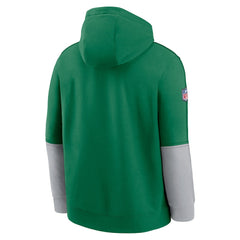 Philadelphia Eagles Throwback Logo Club Tri-Blend Pullover Hoodie - Kelly Green sale