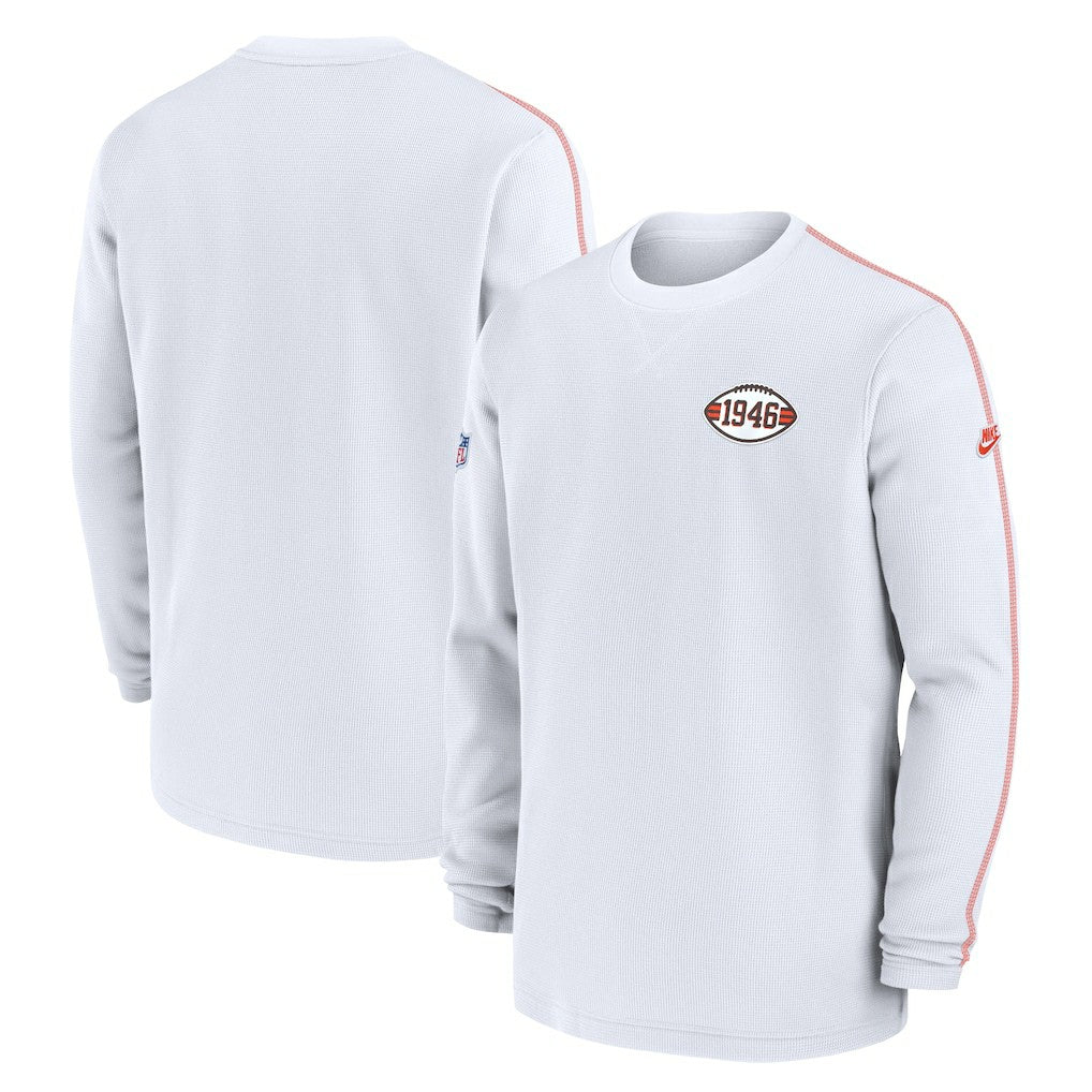 Cleveland Browns Alternate Logo Coach Long Sleeve Top - White cheap