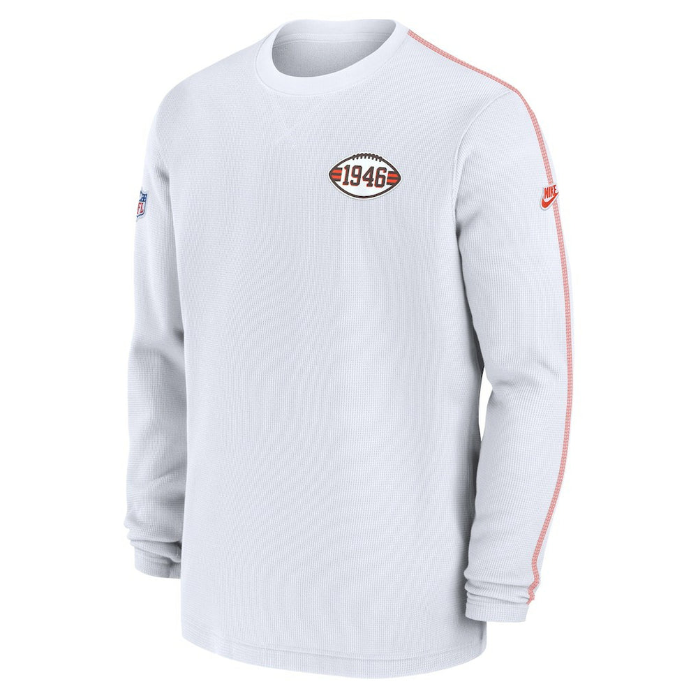 Cleveland Browns Alternate Logo Coach Long Sleeve Top - White cheap