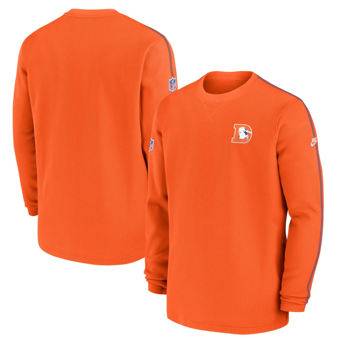 Denver Broncos Alternate Logo Coach Long Sleeve Top - Orange on sale