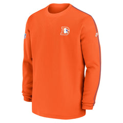 Denver Broncos Alternate Logo Coach Long Sleeve Top - Orange on sale