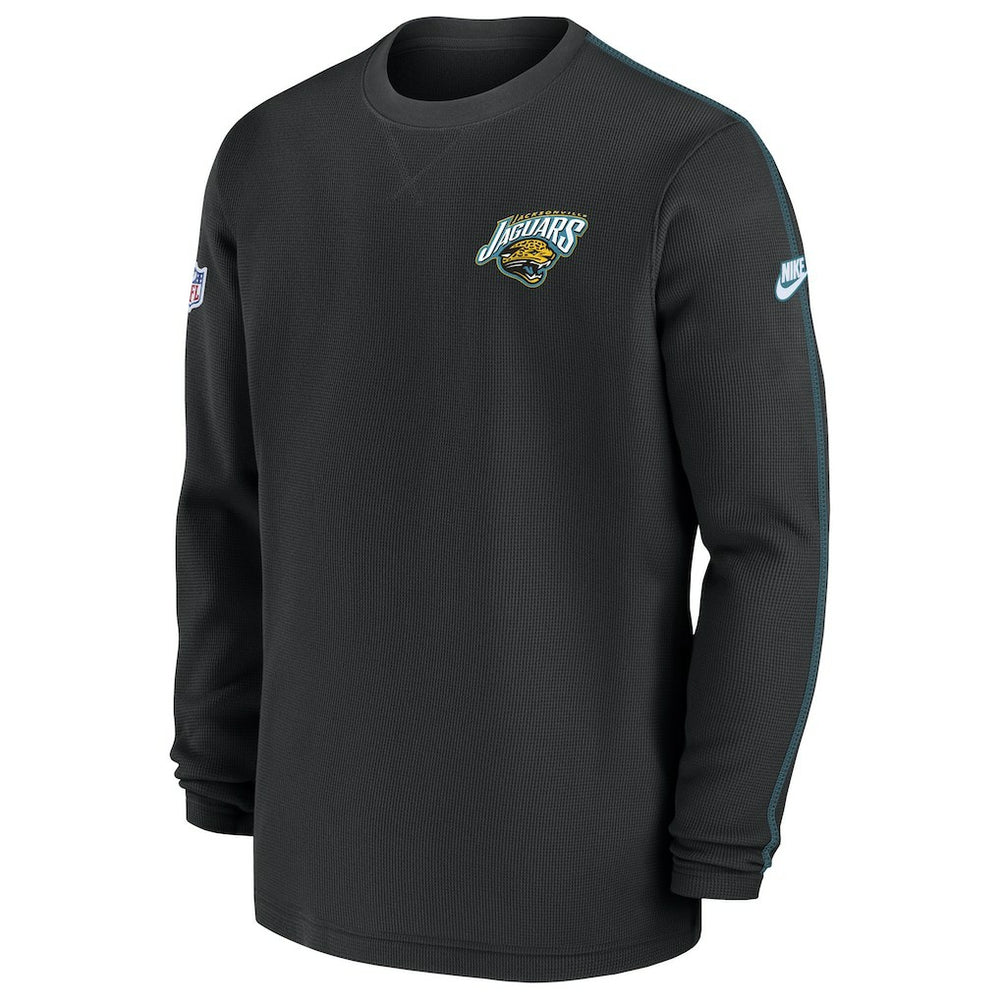 Jacksonville Jaguars Alternate Logo Coach Long Sleeve Top - Black outlet