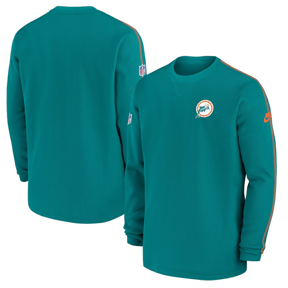Miami Dolphins Alternate Logo Coach Long Sleeve Top - Aqua online