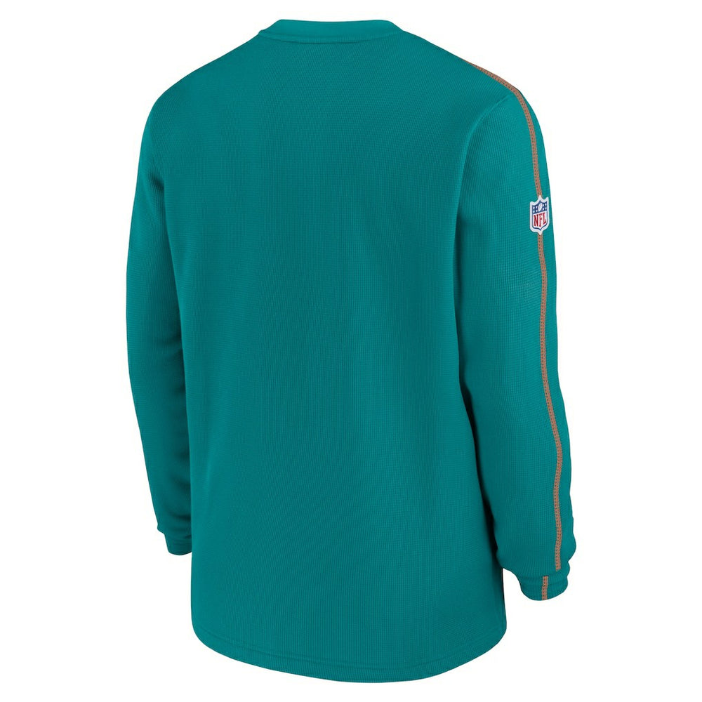 Miami Dolphins Alternate Logo Coach Long Sleeve Top - Aqua online