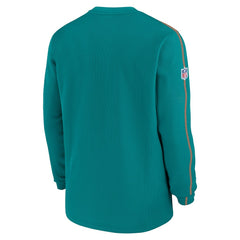 Miami Dolphins Alternate Logo Coach Long Sleeve Top - Aqua online