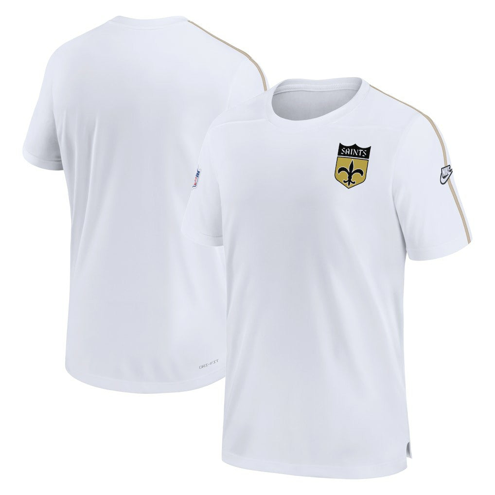 New Orleans Saints Sideline Alternate Logo Coach Performance Top - White cheap
