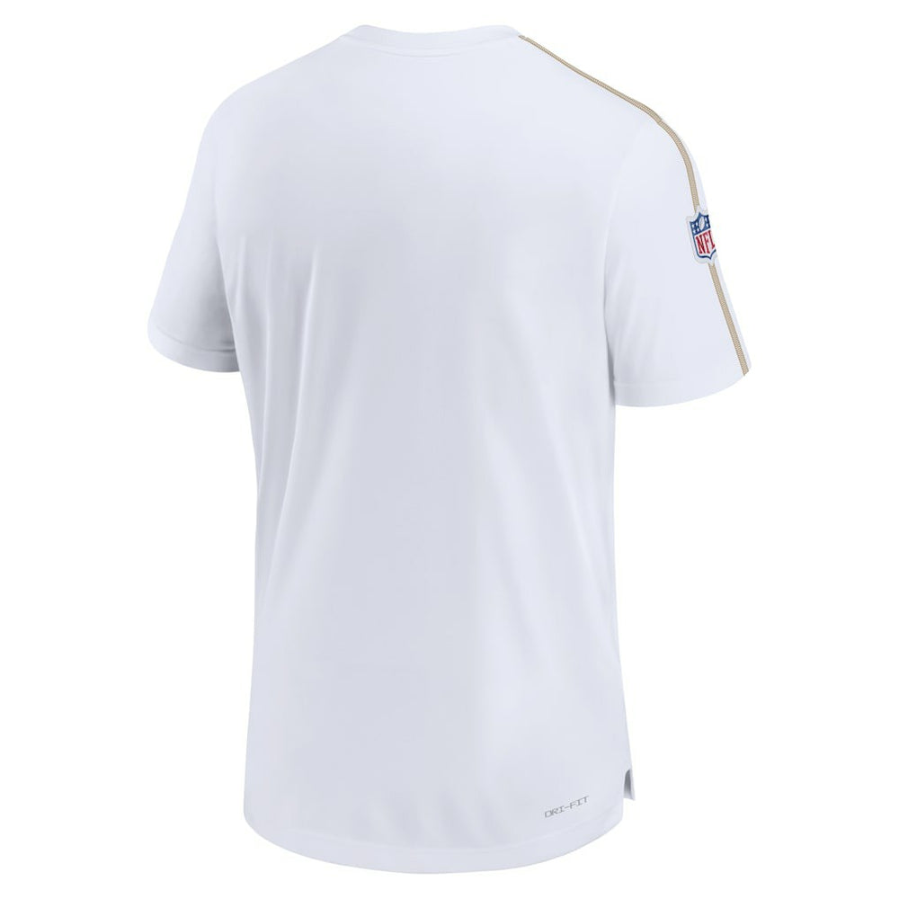 New Orleans Saints Sideline Alternate Logo Coach Performance Top - White cheap