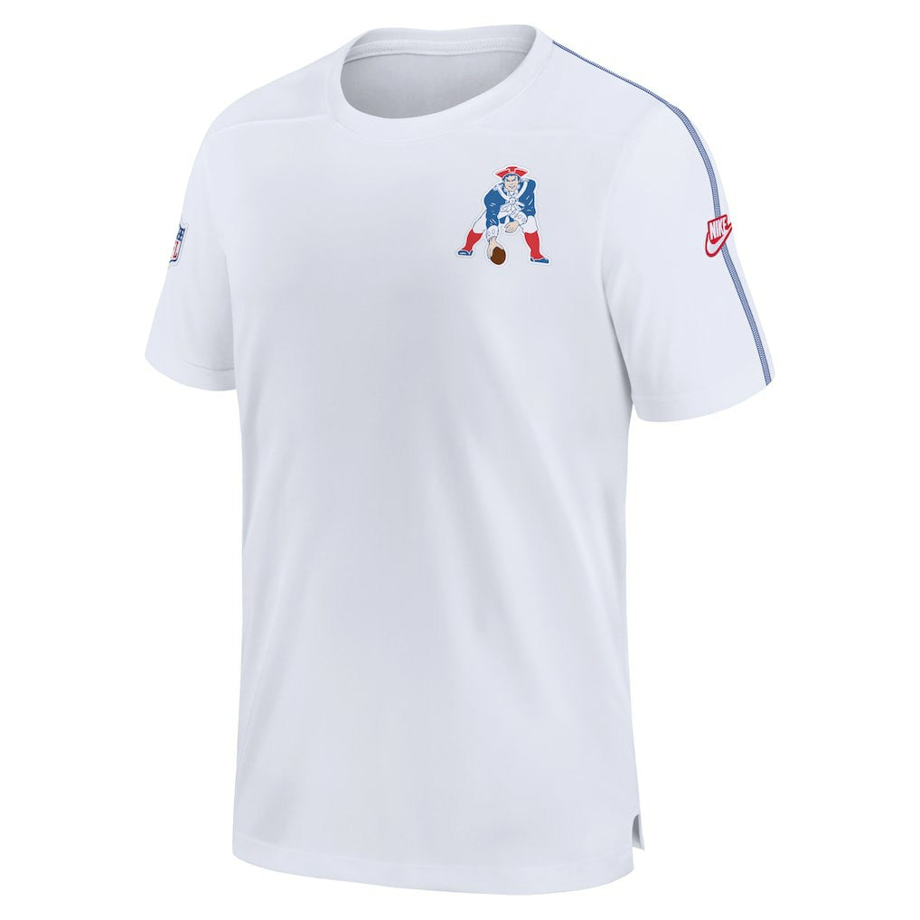 New England Patriots Sideline Alternate Logo Coach Performance Top - White discount
