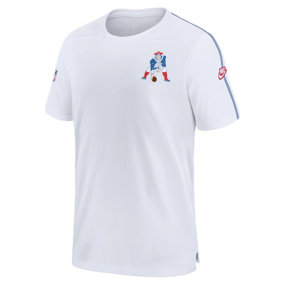 New England Patriots Sideline Alternate Logo Coach Performance Top - White discount