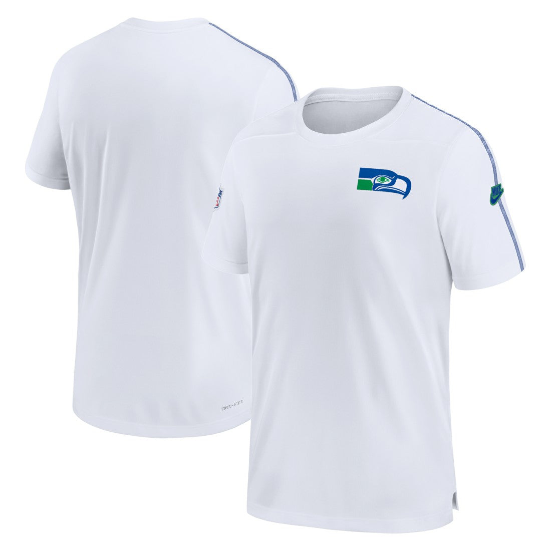 Seattle Seahawks Sideline Alternate Logo Coach Performance Top - White on sale
