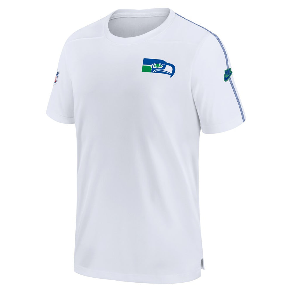 Seattle Seahawks Sideline Alternate Logo Coach Performance Top - White on sale