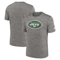 New York Jets Sideline Velocity Throwback Logo Dri-FIT T-Shirt - Gray for sale