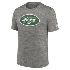 New York Jets Sideline Velocity Throwback Logo Dri-FIT T-Shirt - Gray for sale