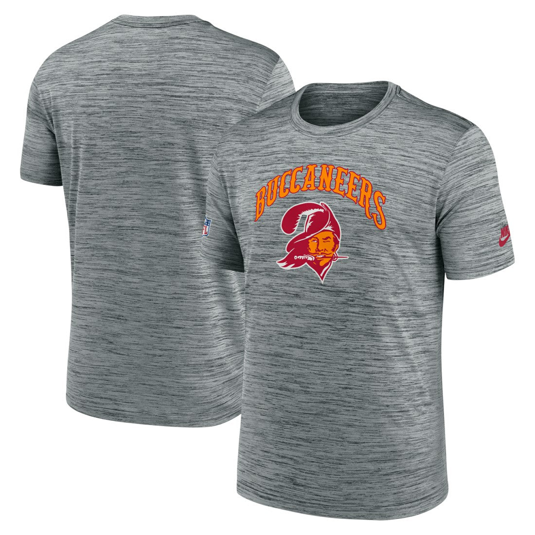 Tampa Bay Buccaneers Sideline Velocity Throwback Logo Dri-FIT T-Shirt - Gray sale