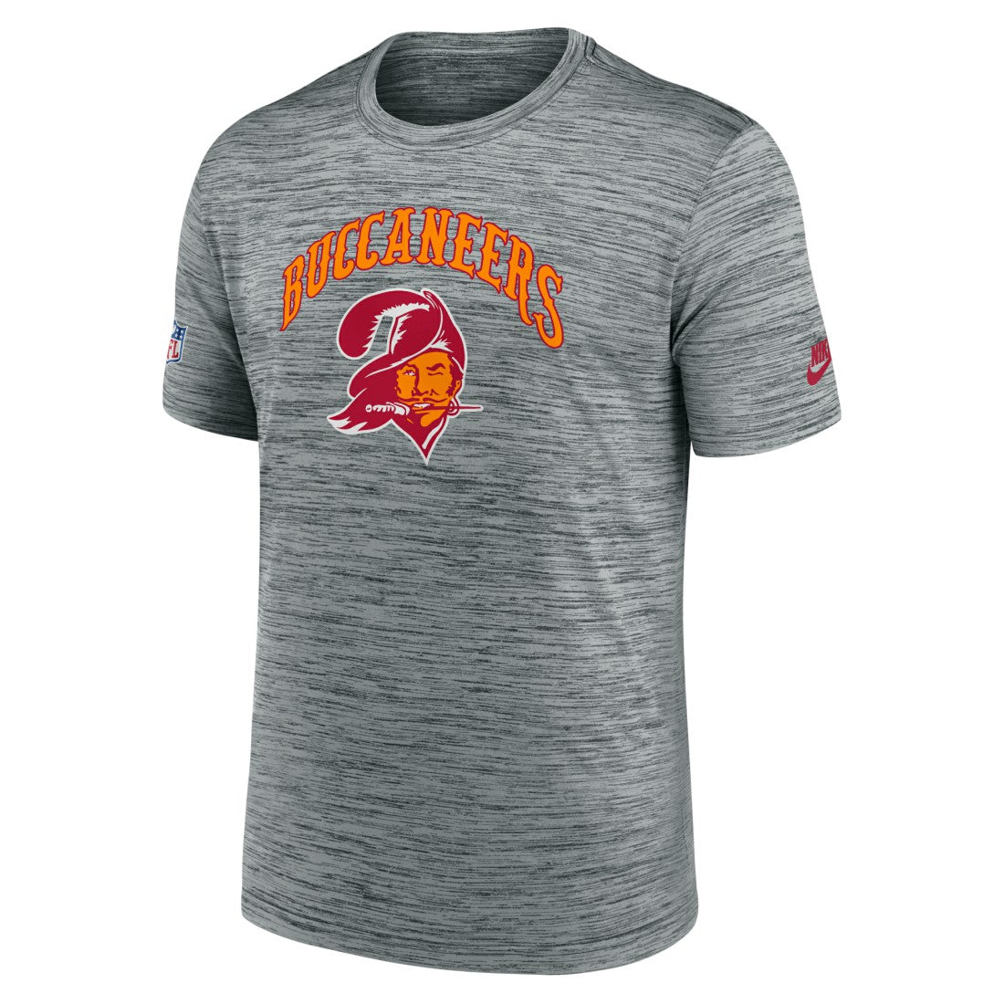 Tampa Bay Buccaneers Sideline Velocity Throwback Logo Dri-FIT T-Shirt - Gray sale