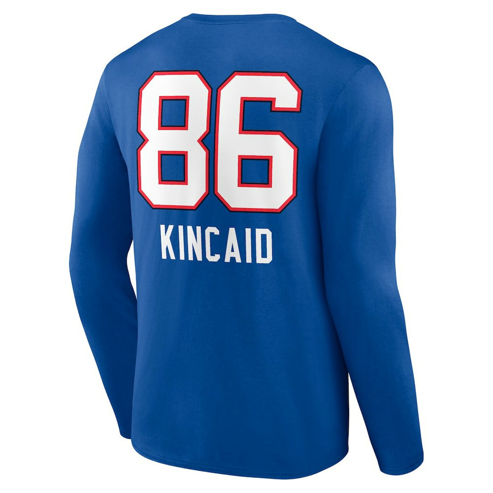 Dalton Kincaid Buffalo Bills Team Wordmark Player Name & Number Long Sleeve T-Shirt - Royal online