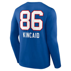 Dalton Kincaid Buffalo Bills Team Wordmark Player Name & Number Long Sleeve T-Shirt - Royal online