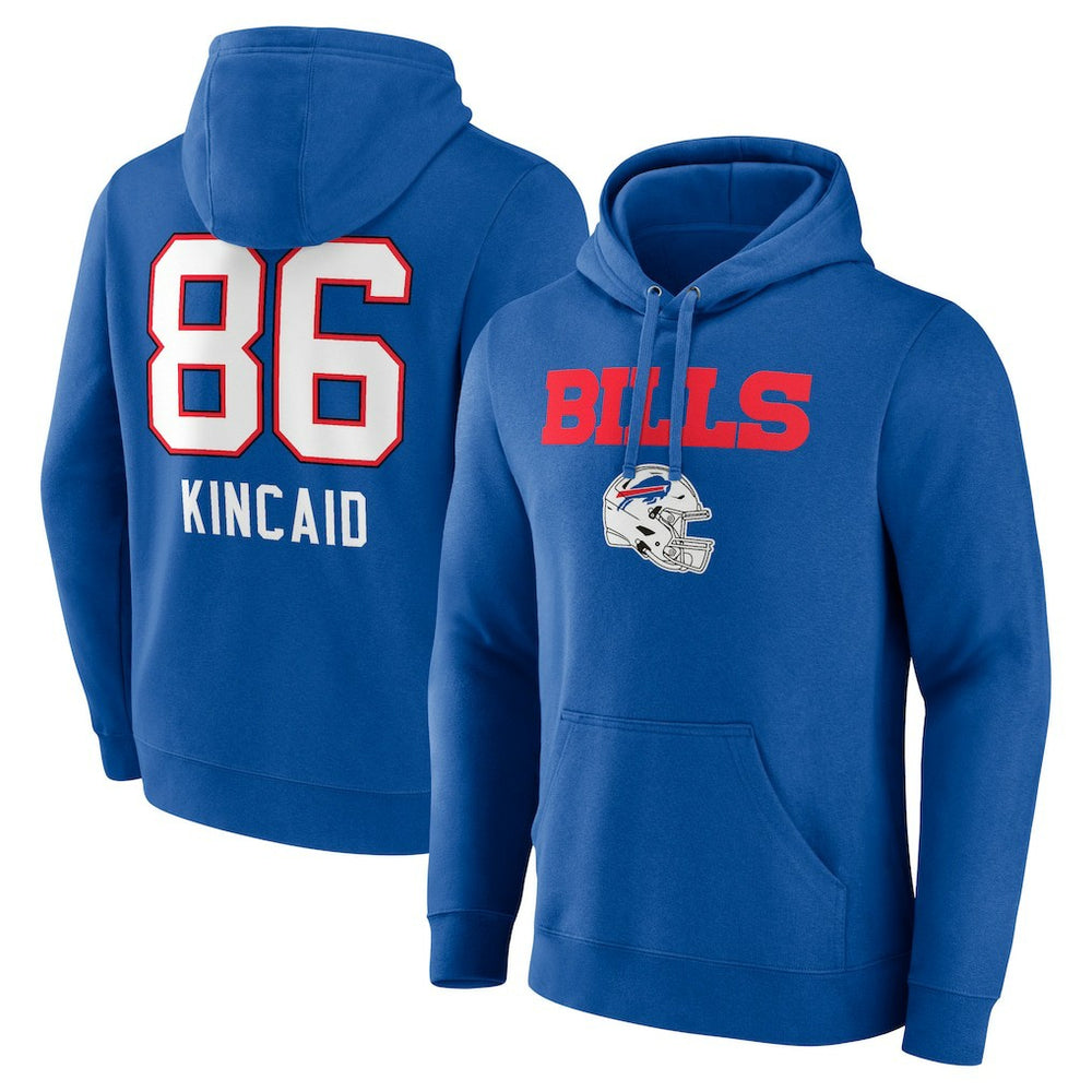Dalton Kincaid Buffalo Bills Team Wordmark Player Name & Number Pullover Hoodie - Royal sale