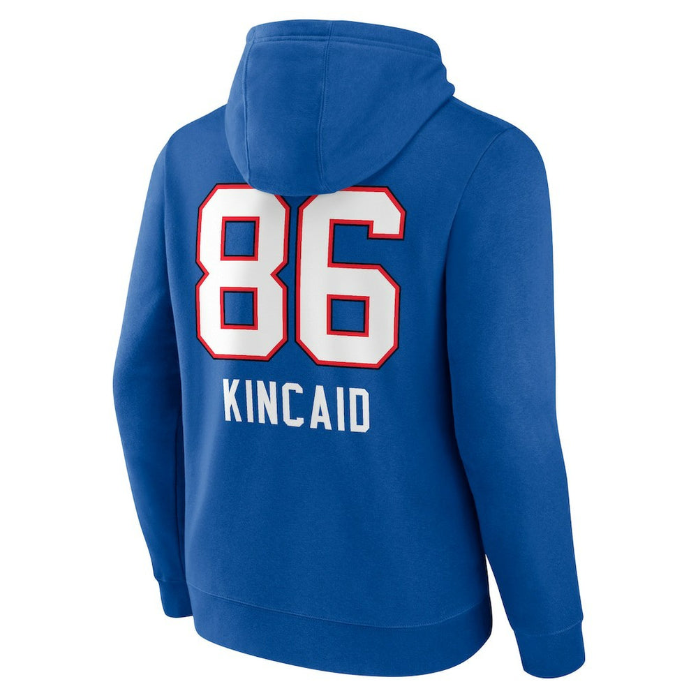 Dalton Kincaid Buffalo Bills Team Wordmark Player Name & Number Pullover Hoodie - Royal sale