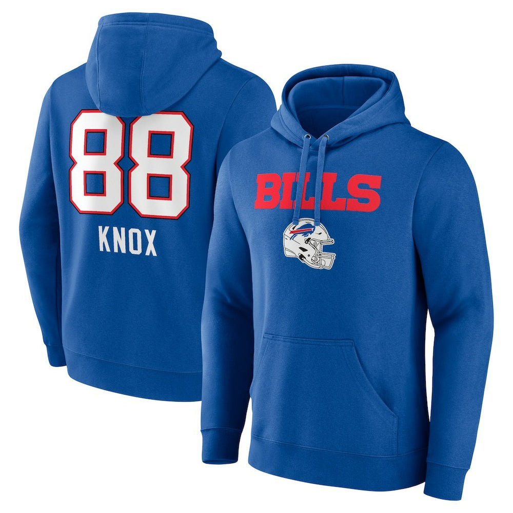 Dawson Knox Buffalo Bills Team Wordmark Player Name & Number Pullover Hoodie - Royal for sale