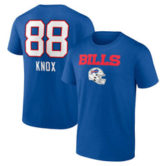 Dawson Knox Buffalo Bills Team Wordmark Player Name & Number T-Shirt - Royal outlet