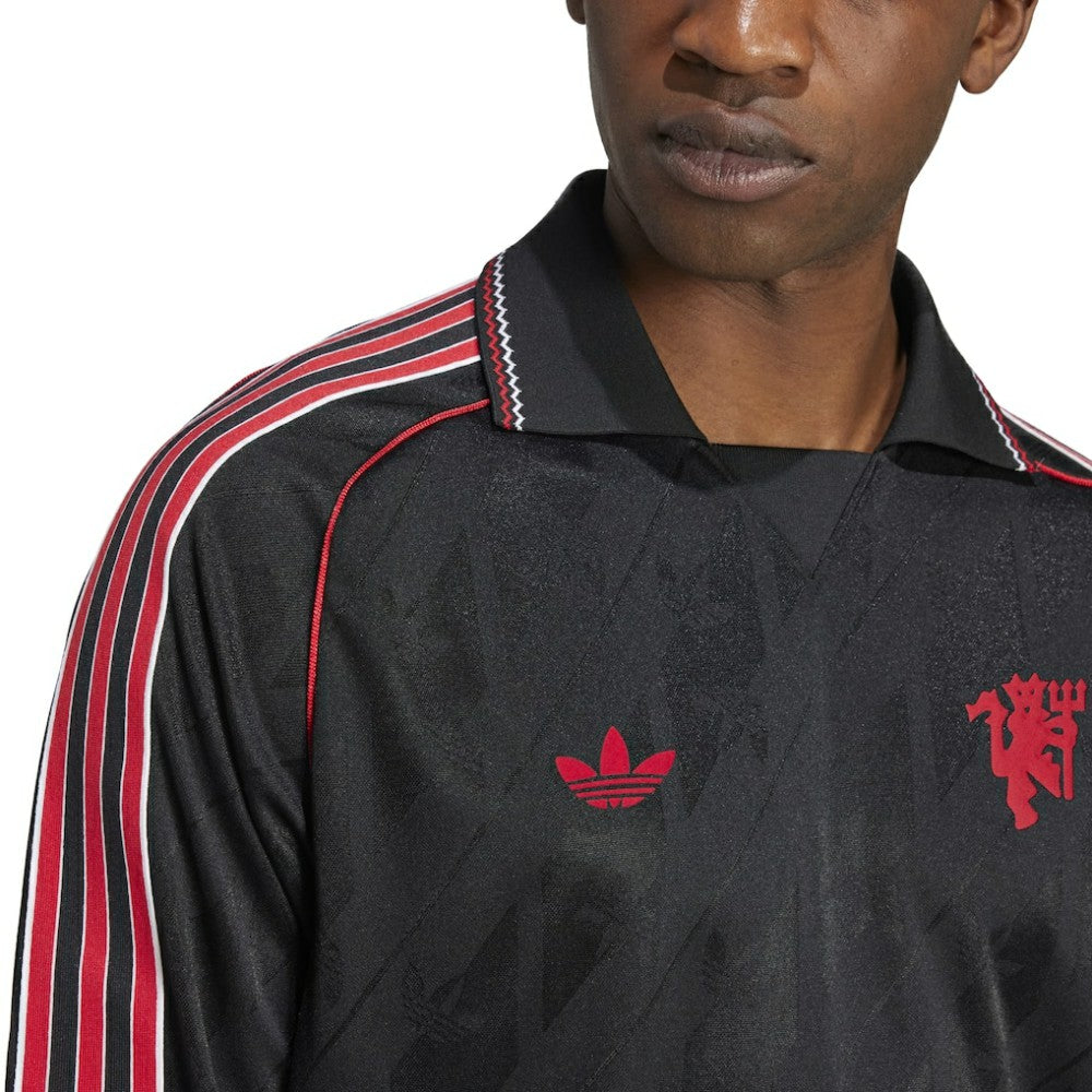 Manchester United Originals Lifestyler Long Sleeve Jersey - Black cheap
