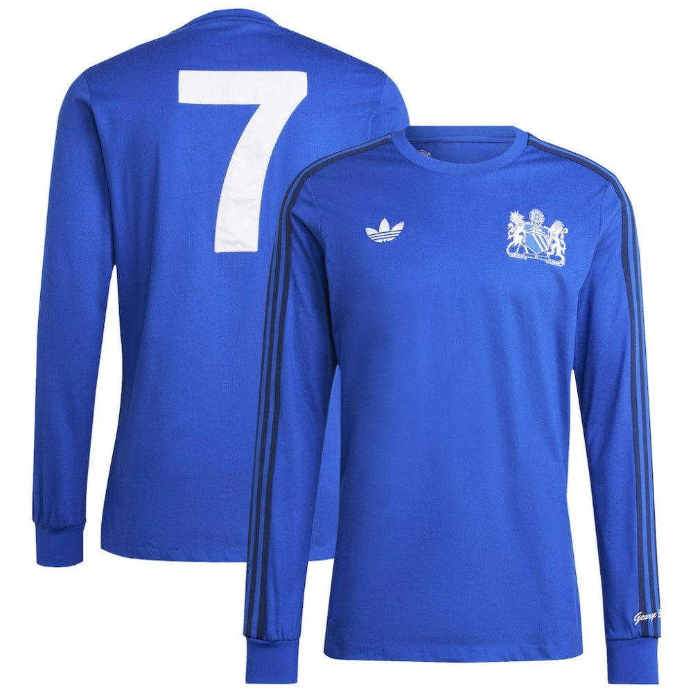 Manchester United x George Best Originals Lifestyler Long Sleeve Jersey - Blue sale