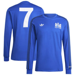 Manchester United x George Best Originals Lifestyler Long Sleeve Jersey - Blue sale