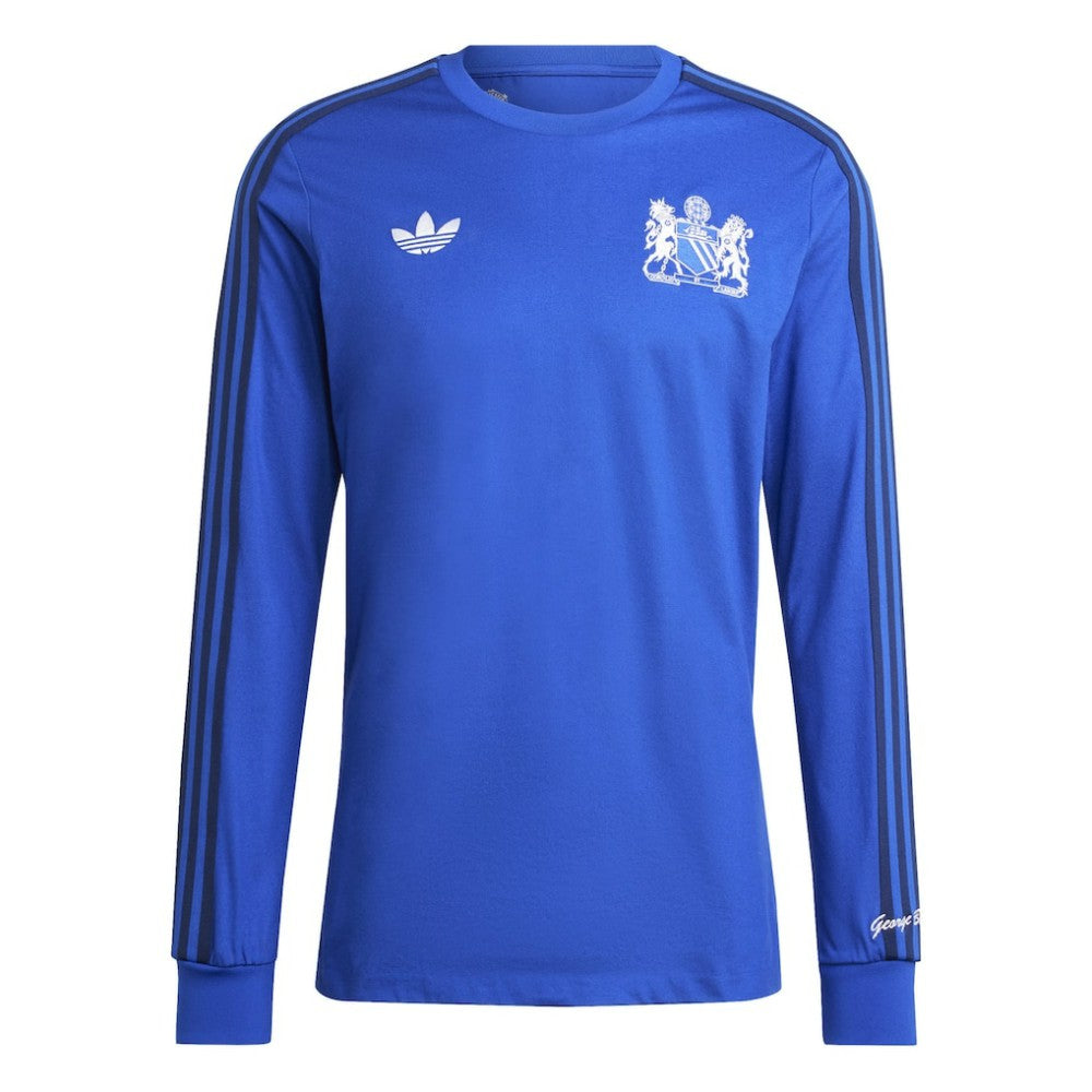 Manchester United x George Best Originals Lifestyler Long Sleeve Jersey - Blue sale