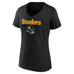 Joey Porter Jr. Pittsburgh Steelers Women's Team Wordmark Player Name & Number V-Neck T-Shirt - Black sale