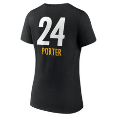 Joey Porter Jr. Pittsburgh Steelers Women's Team Wordmark Player Name & Number V-Neck T-Shirt - Black sale