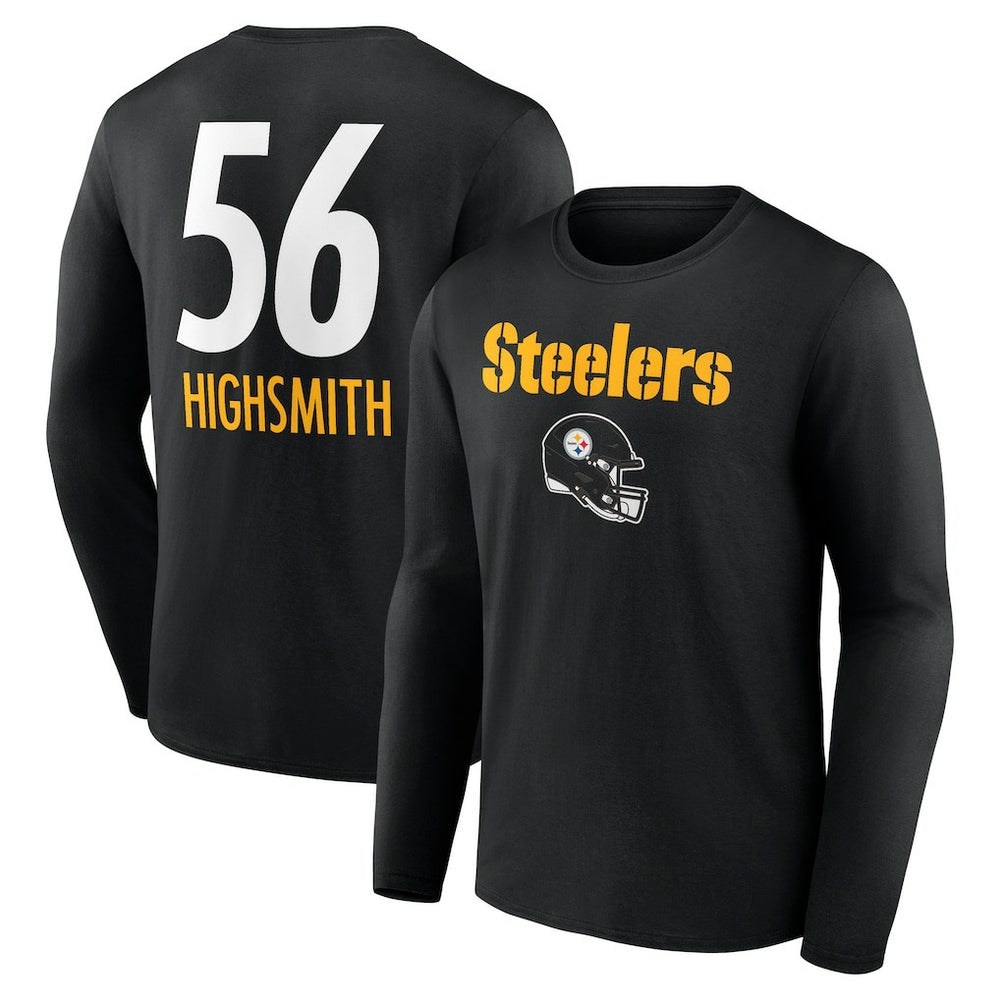 Alex Highsmith Pittsburgh Steelers Team Wordmark Player Name & Number Long Sleeve T-Shirt - Black sale