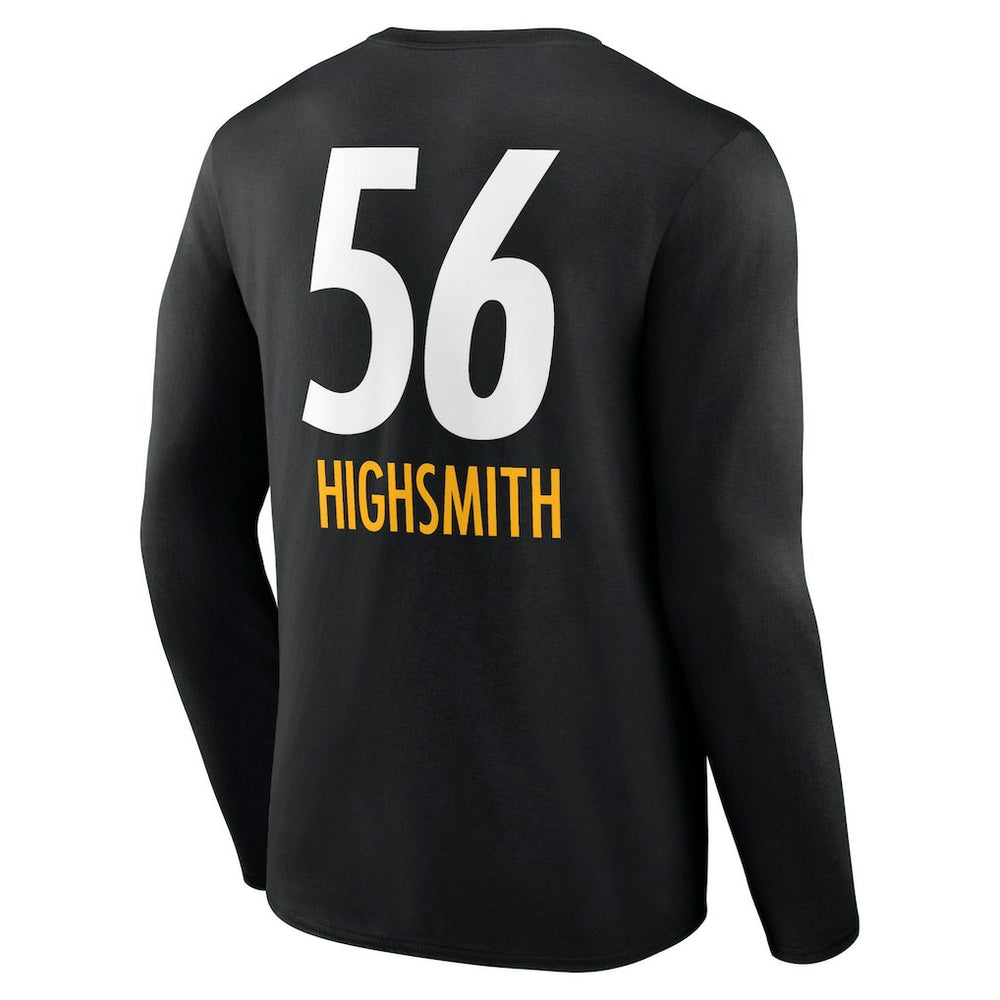 Alex Highsmith Pittsburgh Steelers Team Wordmark Player Name & Number Long Sleeve T-Shirt - Black sale