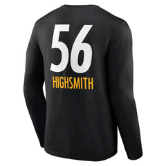 Alex Highsmith Pittsburgh Steelers Team Wordmark Player Name & Number Long Sleeve T-Shirt - Black sale