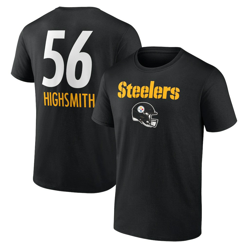 Alex Highsmith Pittsburgh Steelers Team Wordmark Player Name & Number T-Shirt - Black cheap