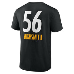 Alex Highsmith Pittsburgh Steelers Team Wordmark Player Name & Number T-Shirt - Black cheap