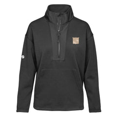 New York Rangers Levelwear Women's Await Quarter-Zip Pullover Top - Black Pullover