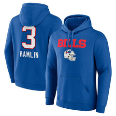 Damar Hamlin Buffalo Bills Team Wordmark Player Name & Number Pullover Hoodie - Royal online