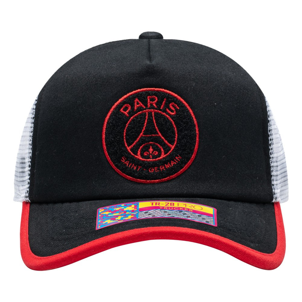 Paris Saint-Germain Unisex Strike One8th Trucker Adjustable Hat  - Black discount