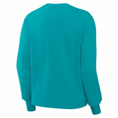 Miami Dolphins Women's Boxy Long Sleeve T-Shirt - Aqua sale