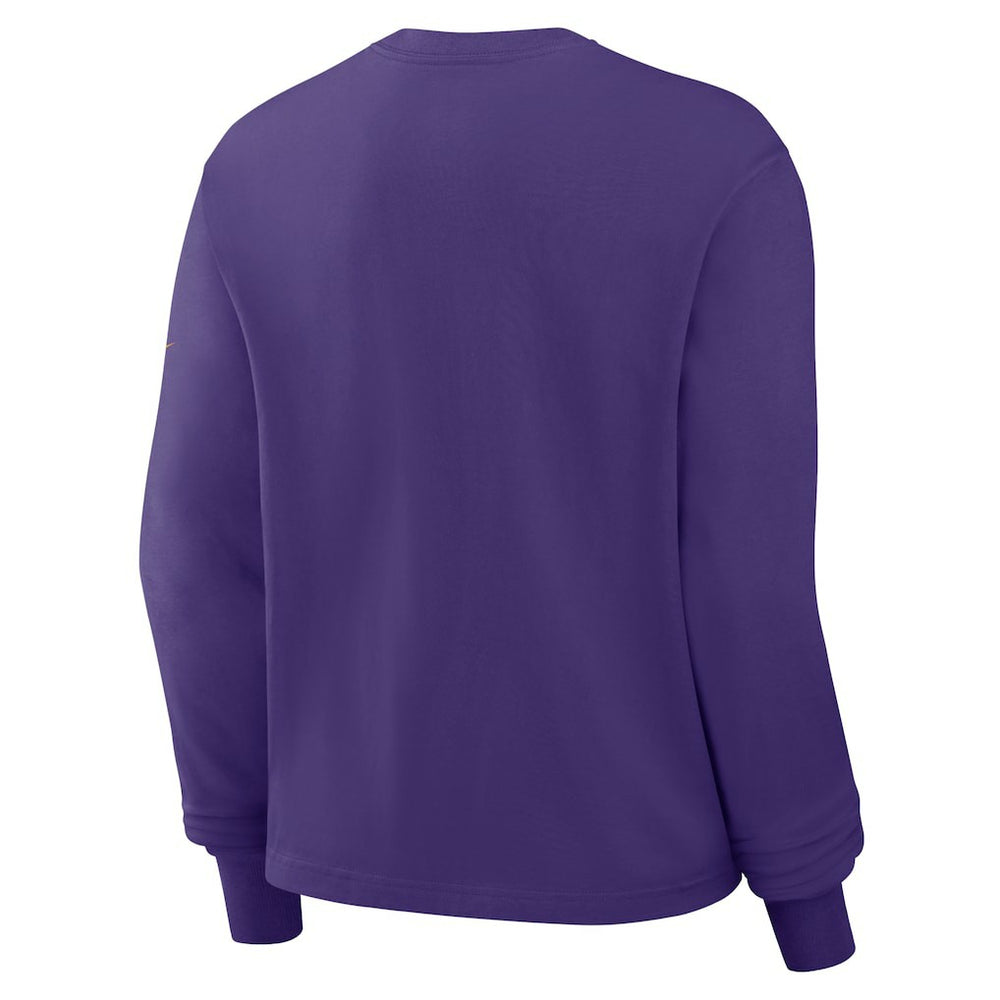 Minnesota Vikings Women's Boxy Long Sleeve T-Shirt - Purple for sale