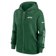 New York Jets Women's Phoenix Full-Zip Hoodie - Green discount