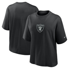 Las Vegas Raiders Women's Boxy T-Shirt - Black for sale
