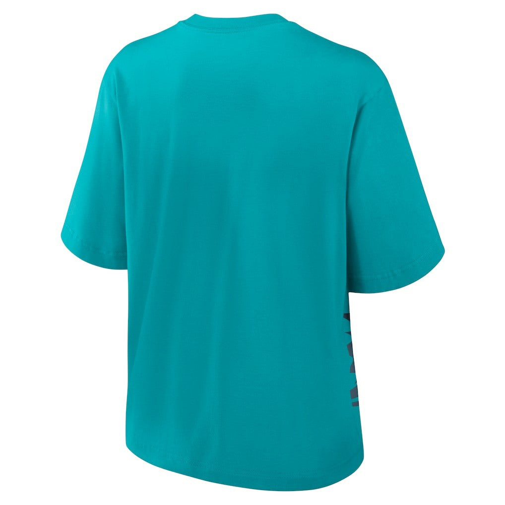 Miami Dolphins Women's Boxy T-Shirt - Aqua discount