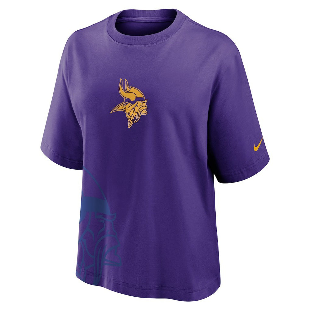 Minnesota Vikings Women's Boxy T-Shirt - Purple sale