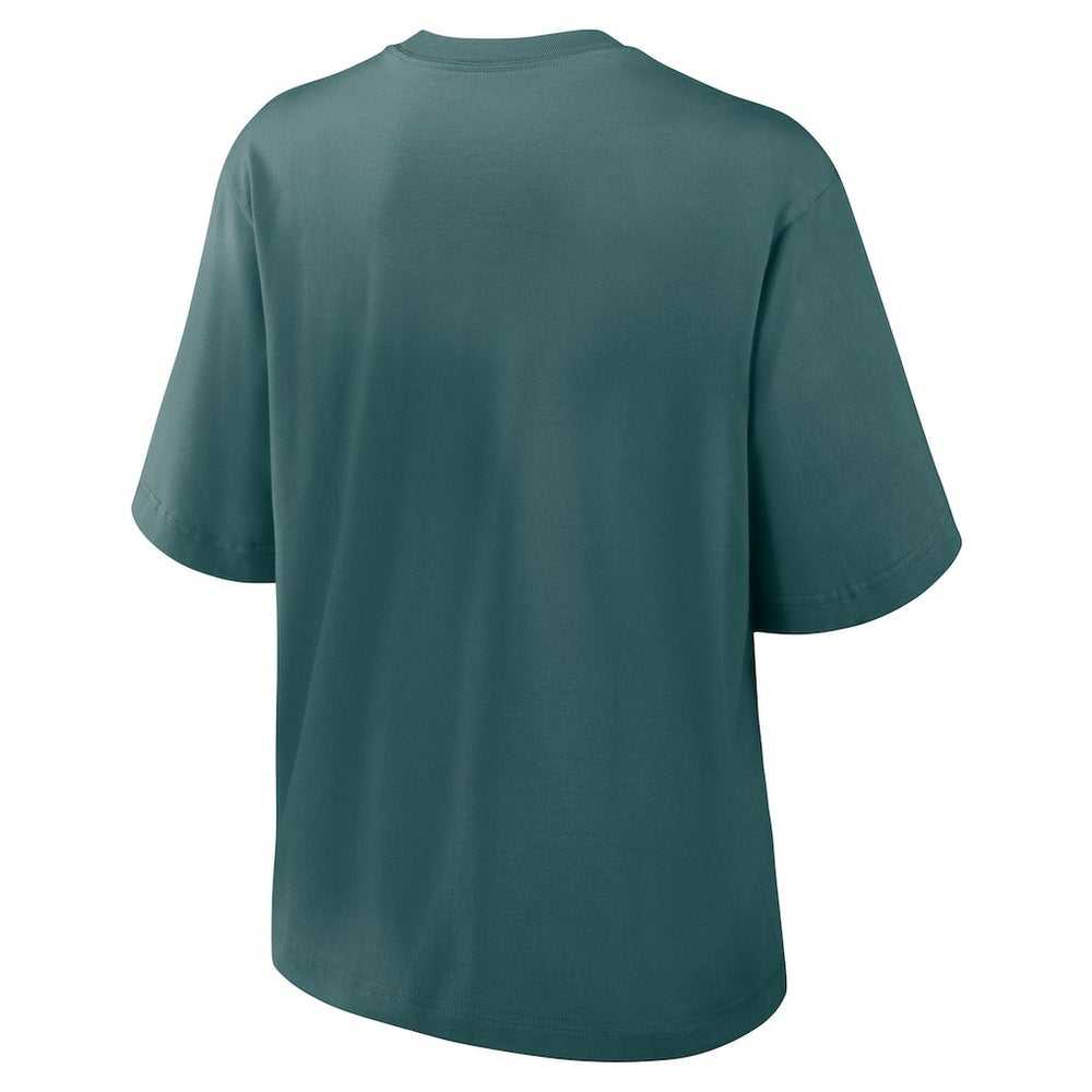 Philadelphia Eagles Women's Boxy T-Shirt - Midnight Green discount