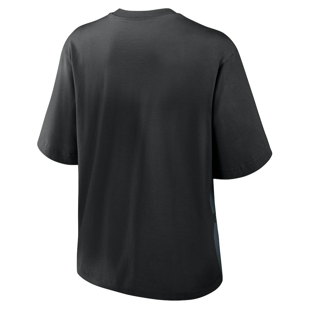 Pittsburgh Steelers Women's Boxy T-Shirt - Black outlet