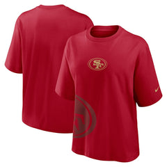 San Francisco 49ers Women's Boxy T-Shirt - Scarlet discount